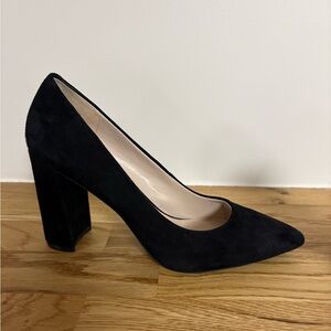 Nine West Astoria black velvet heels